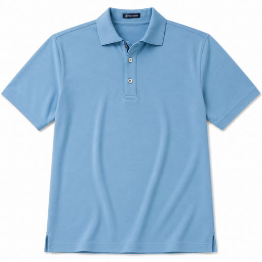 Jules Knit Polo - Sky