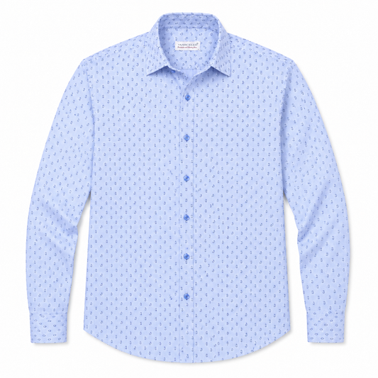 Brickell Paisley Check - Sky