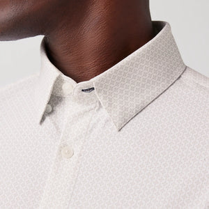 Leeward  Dress Shirt - White Circle Texture