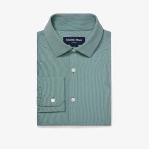 Leeward  Dress Shirt - Hunter Green Straton Check