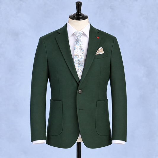 Riserva Solid Wool  Jacket - Green