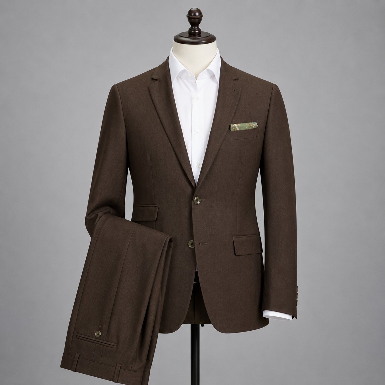 Dark Army Green Suit Jacket