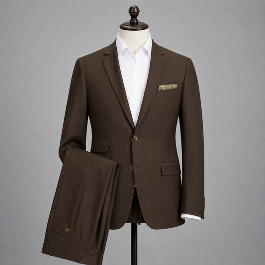 Dark Army Green Suit Jacket