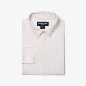 Leeward  Dress Shirt - White Circle Texture