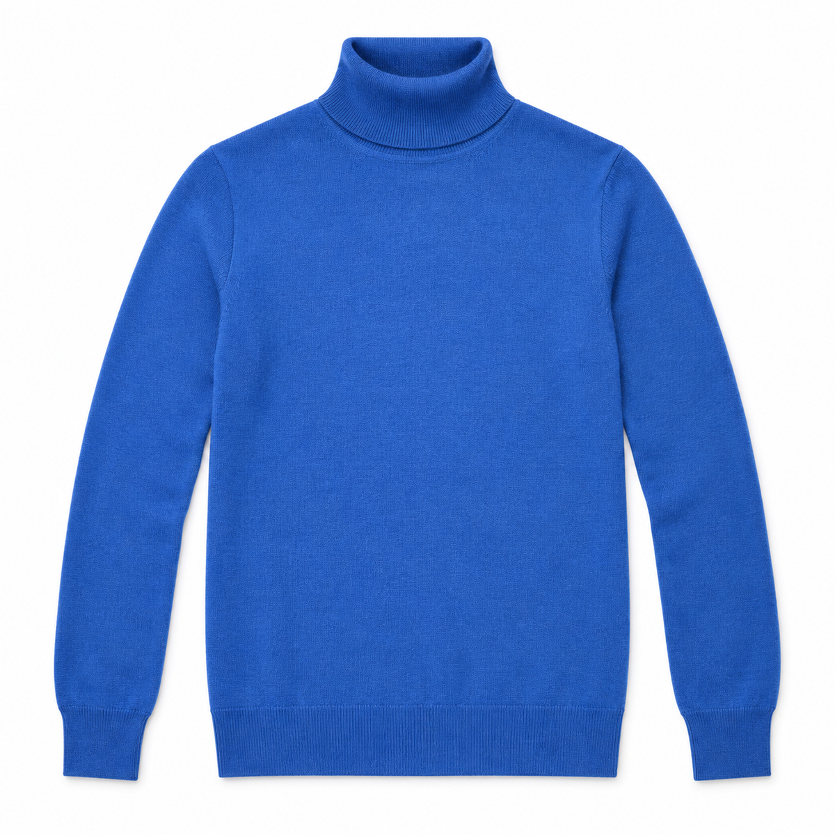 Luxe Fine Gauge Turtleneck Vibrant Blue