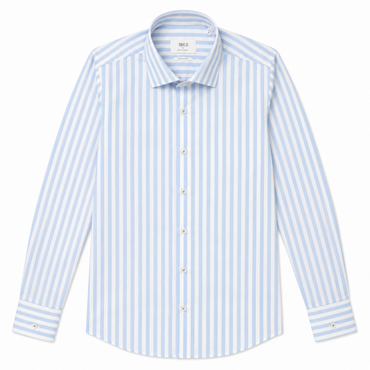 Stripe Twill - Light Blue
