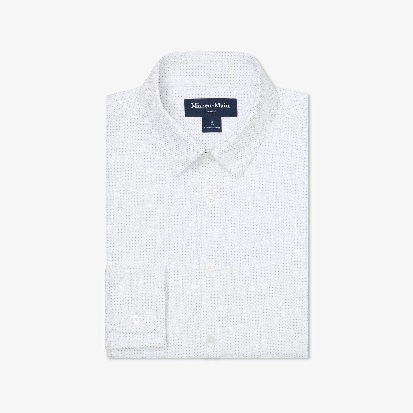 Leeward  Dress Shirt - Olive Micro Dot