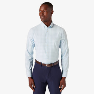 Leeward  Dress Shirt - Sky Crayton Plaid