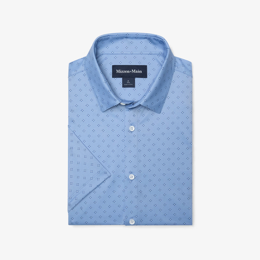 Leeward Short Sleeve - Provence Dot Geo