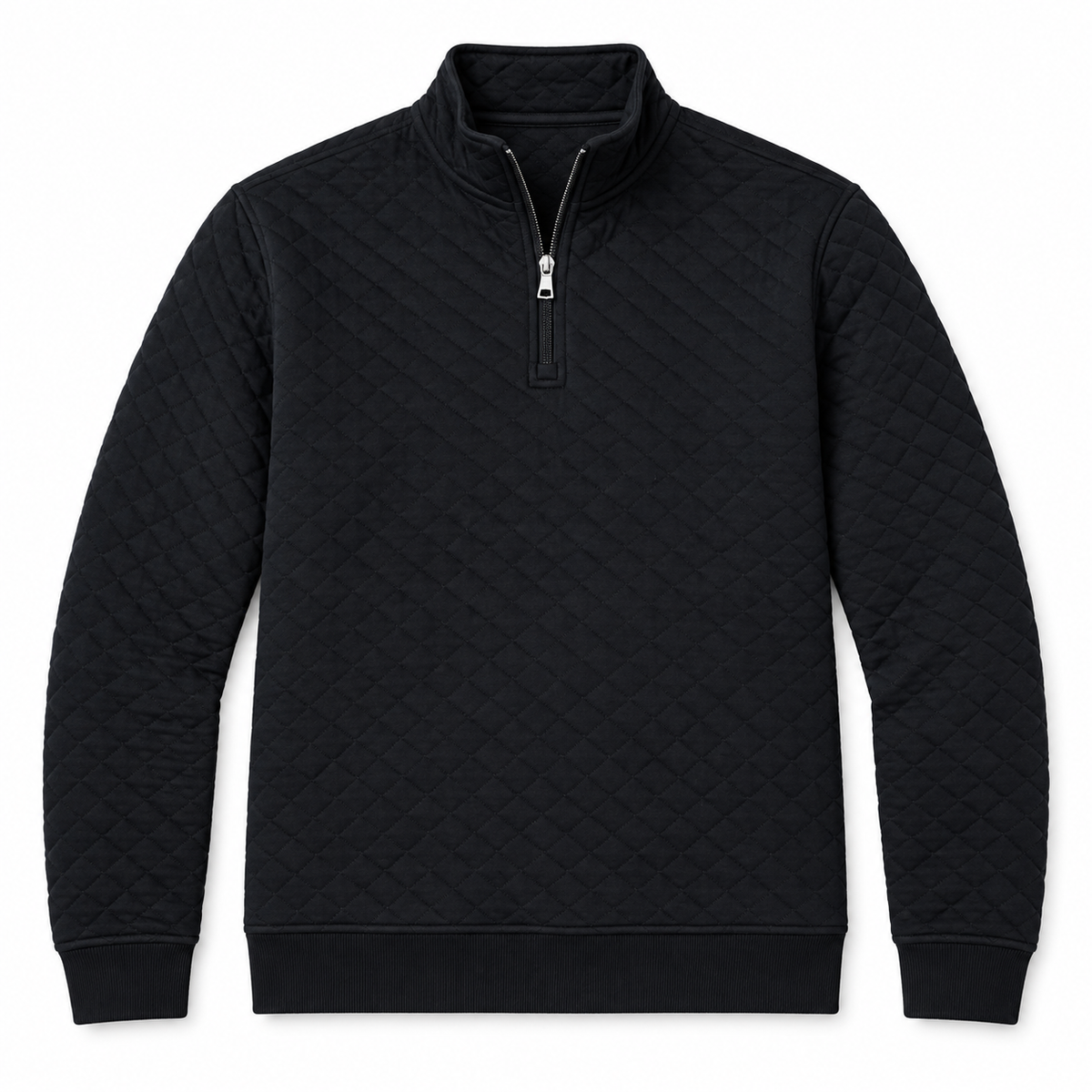 Quarter-zip Pullover - Black