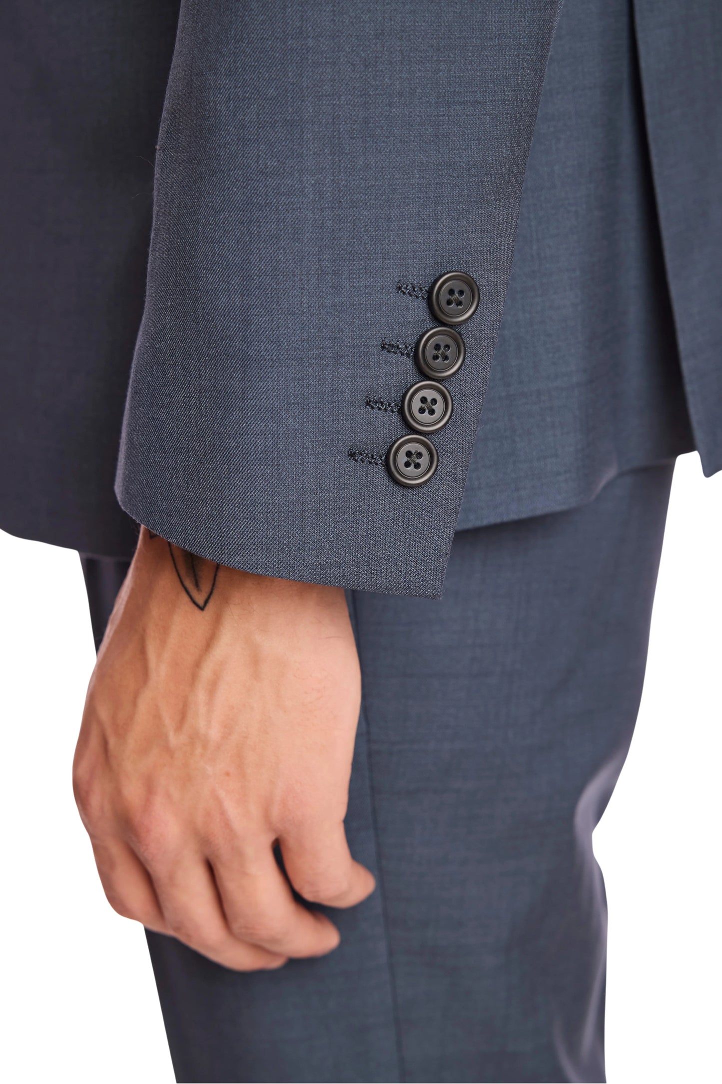 Slate Blue Suit Jacket