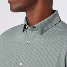 Load image into Gallery viewer, Leeward Short Sleeve - Pale Green Dot Stripe
