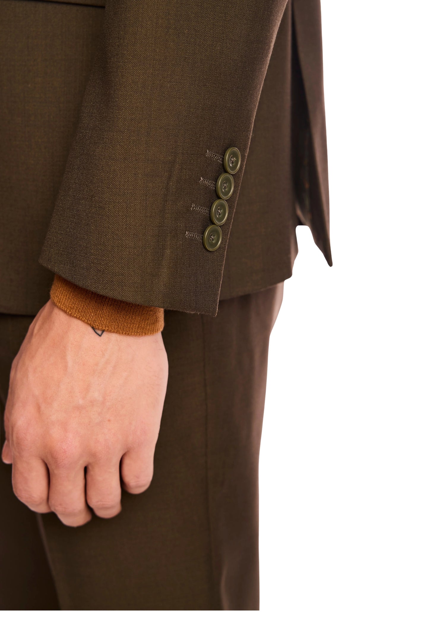 Dark Army Green Suit Jacket
