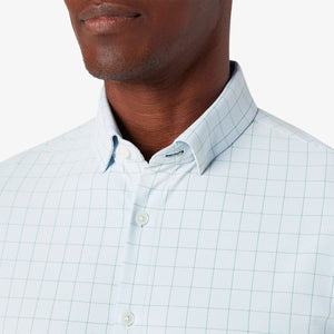 Leeward  Dress Shirt - Sky Crayton Plaid