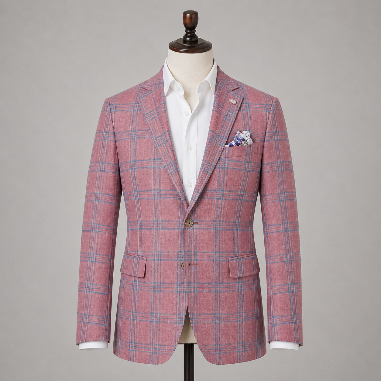 Berry/Blue Plaid Sport Coat