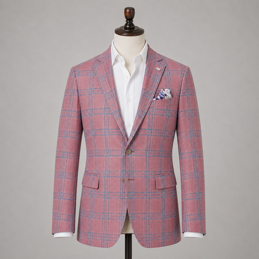 Berry/Blue Plaid Sport Coat