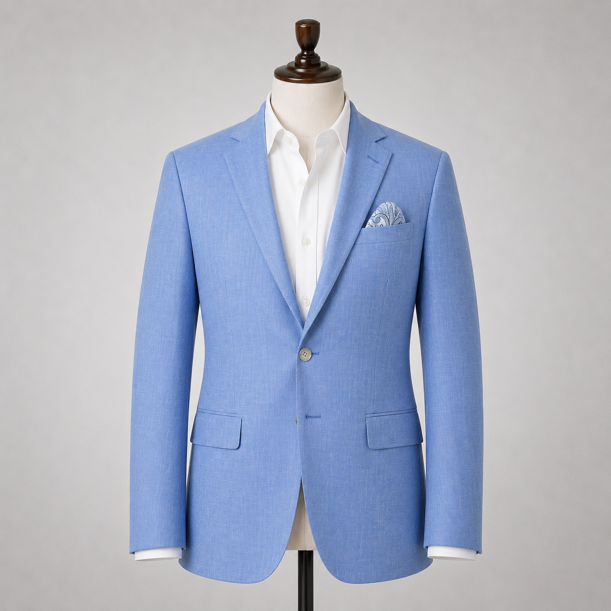 Cornflower Blue Textured Sport Coat