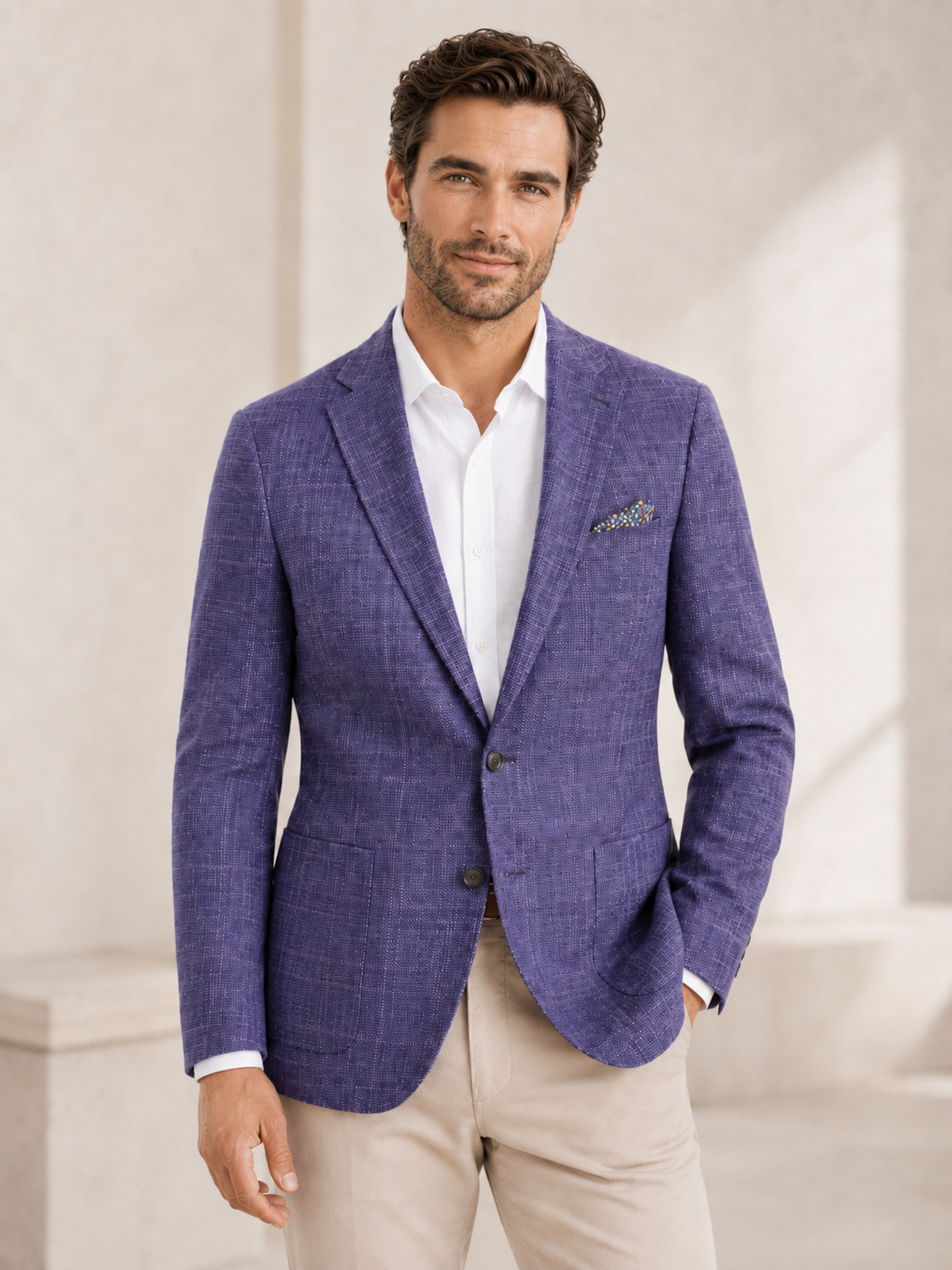 Purple Plaid Sport Coat