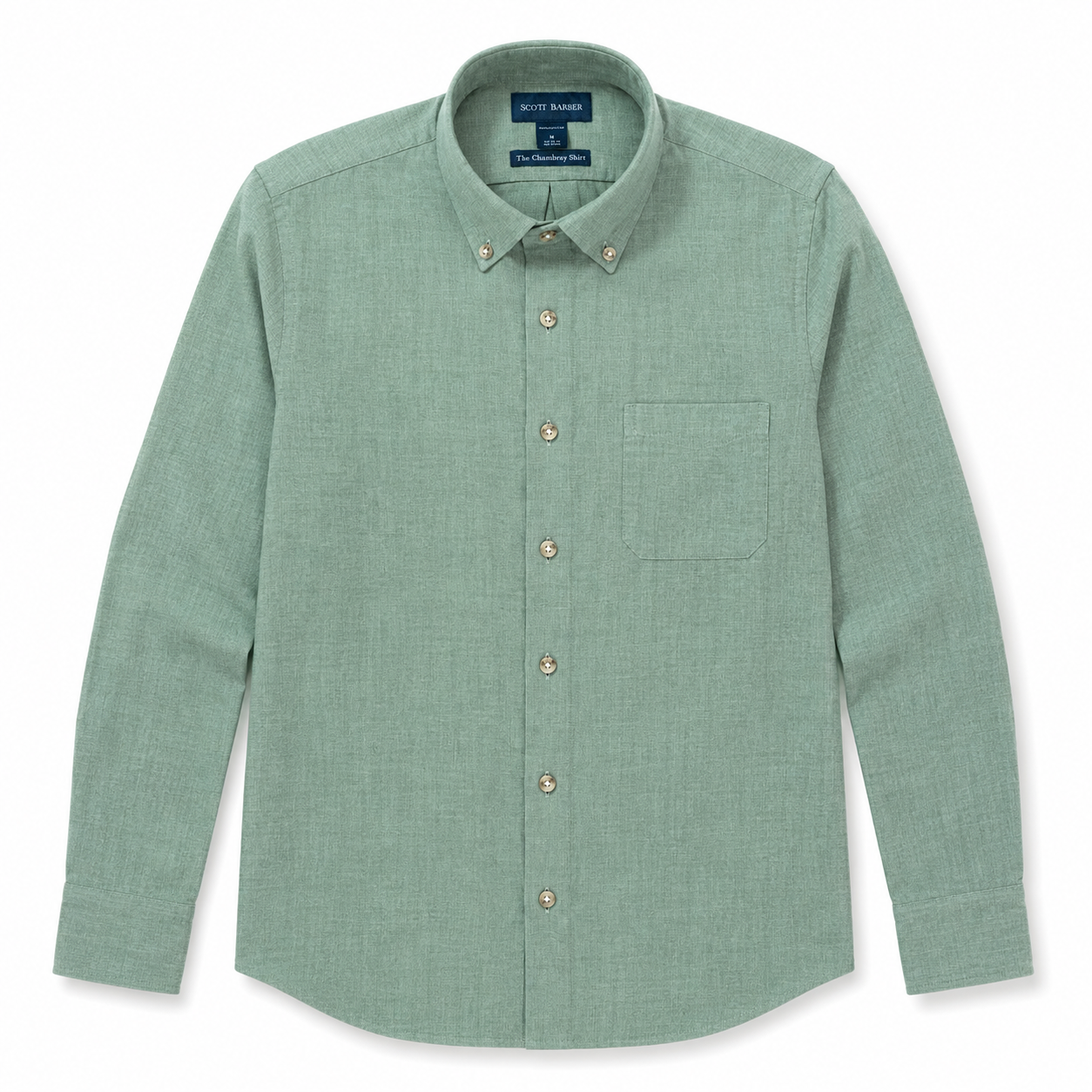 The Chambray Shirt - Agave