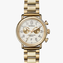 Load image into Gallery viewer, The Runwell Chrono 41MM -  Gold Bracelet
