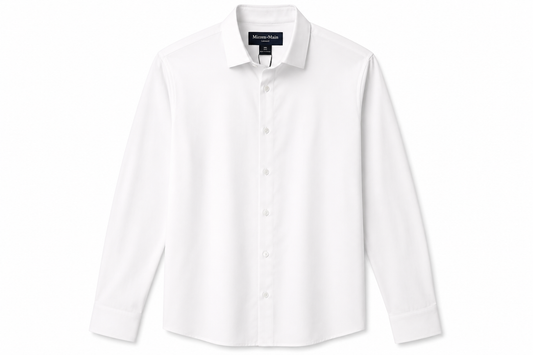Leeward  Dress Shirt - White Solid
