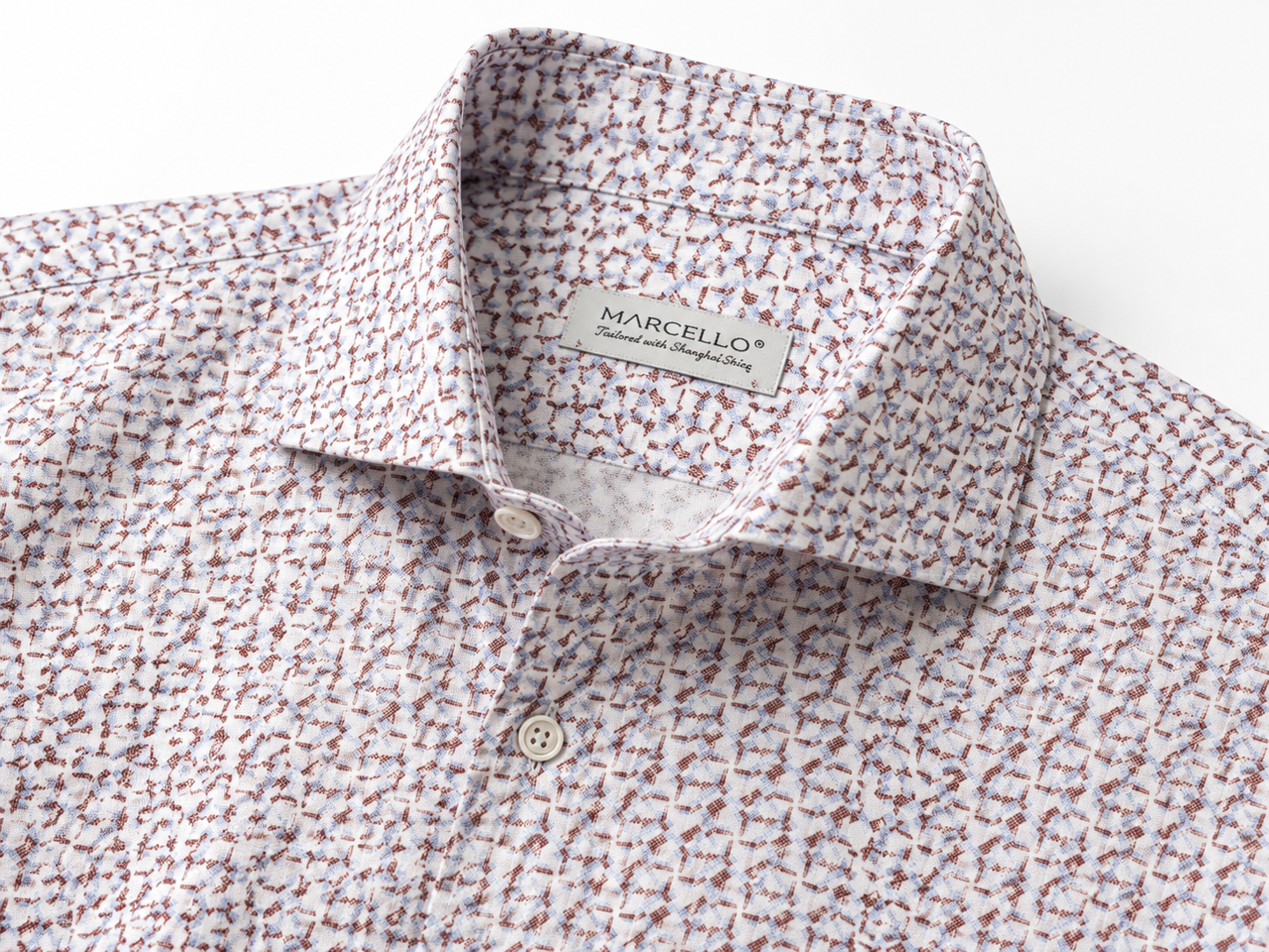 LS Dress Shirt - Cocoa Perforation