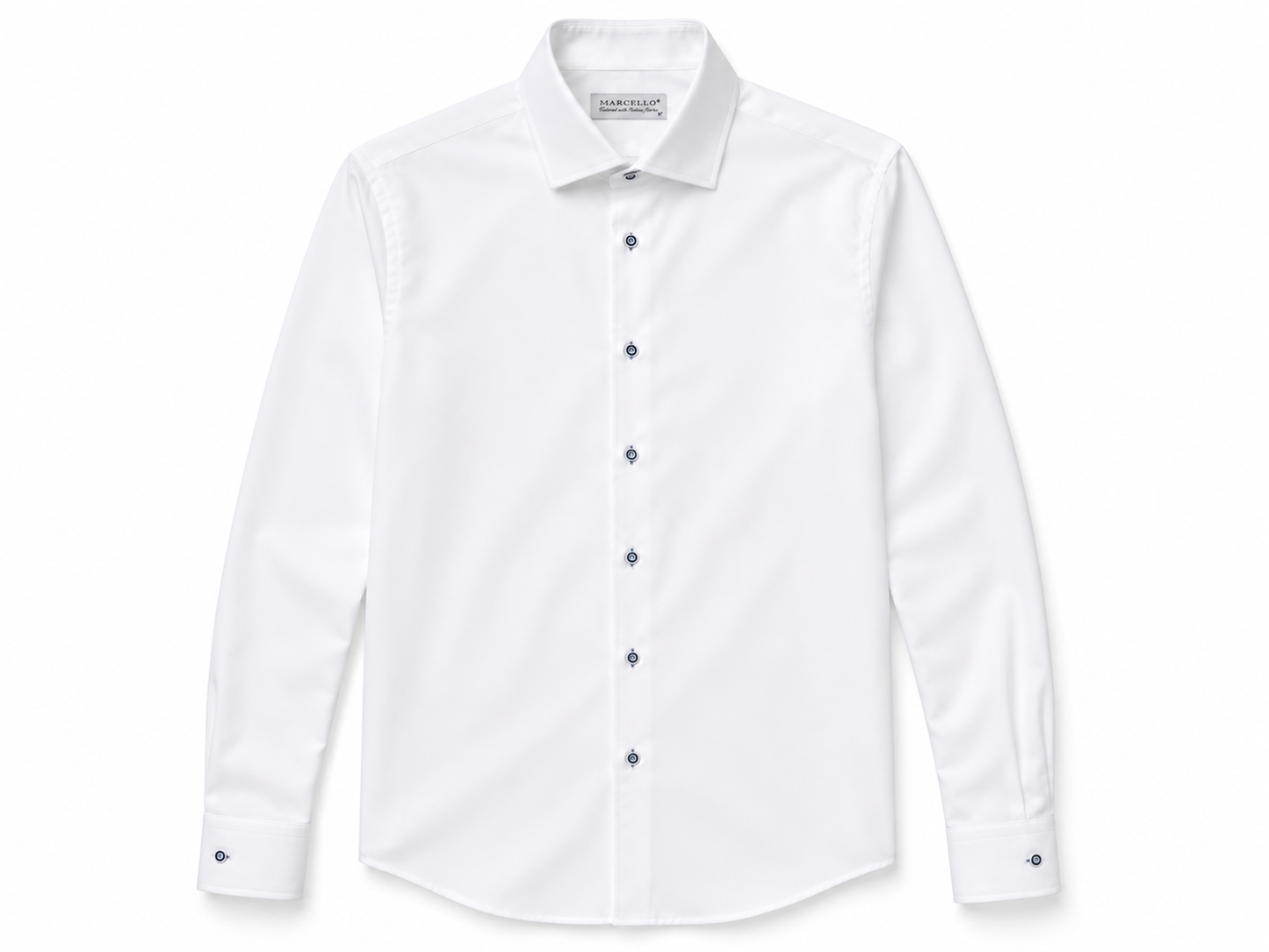 LS Dress Shirt - Fine Pique White