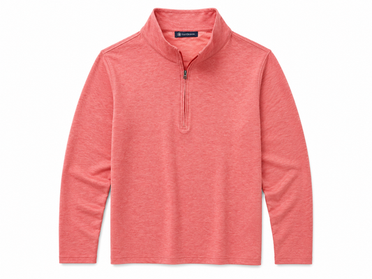 Avery Quarter Zip - Campari Heather