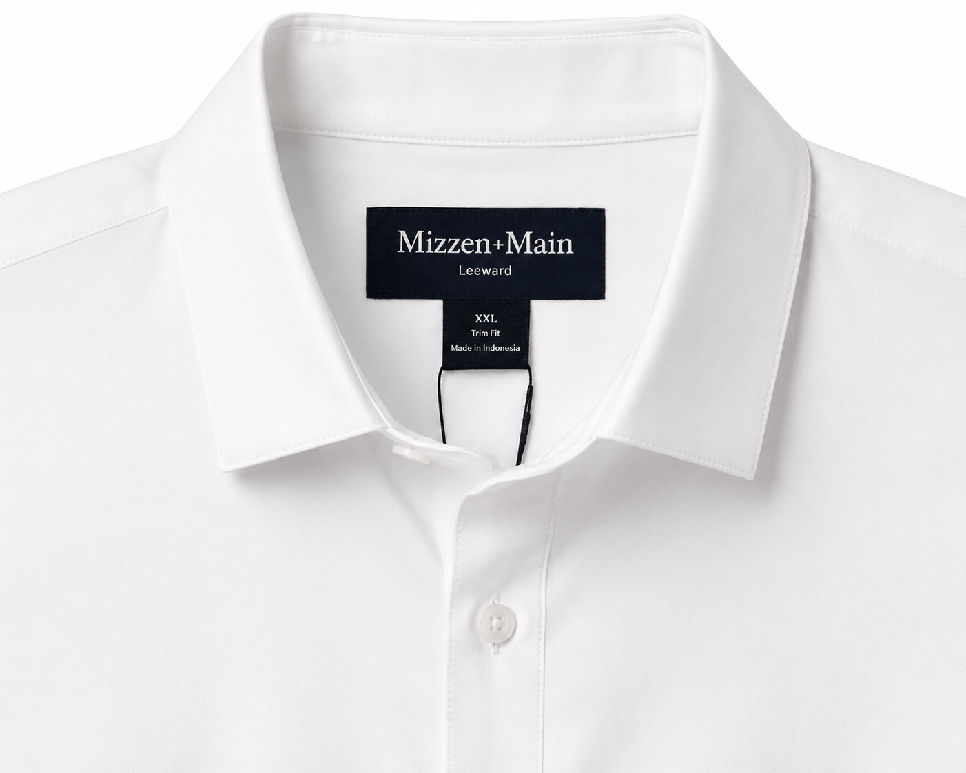 Leeward  Dress Shirt - White Solid