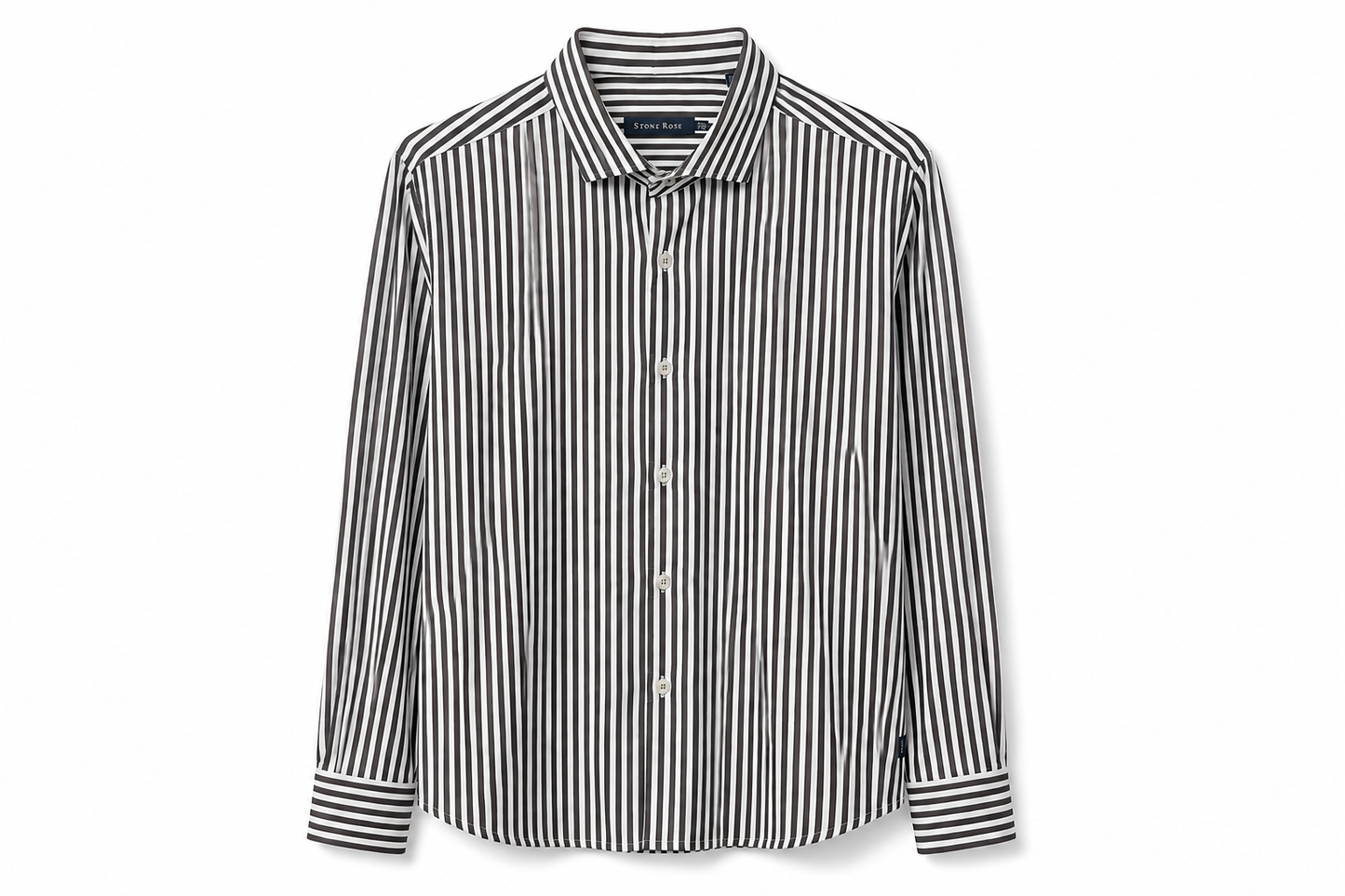 Apex Dark Brown Bengal Stripe Long Sleeve Shirt