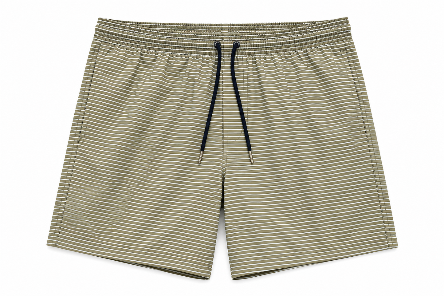 Striped Swim Trunk - Olive
