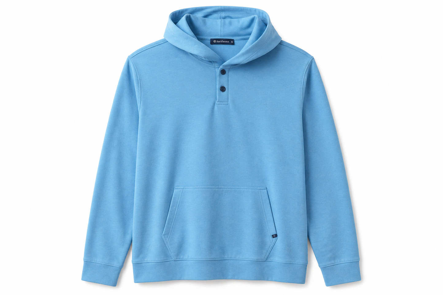 Wally 2 Button Hoodie - Sky