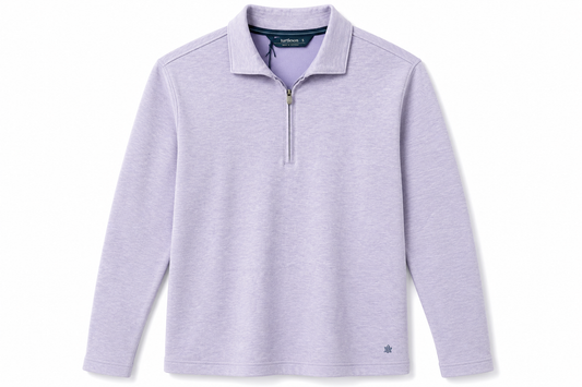 Stirling Sport Zip Polo - Thistle Heather