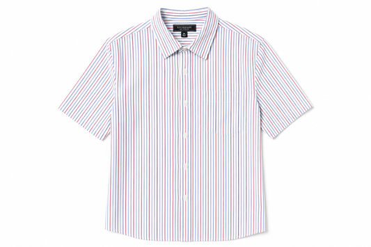 Short Sleeve Button Up - Blue Multi