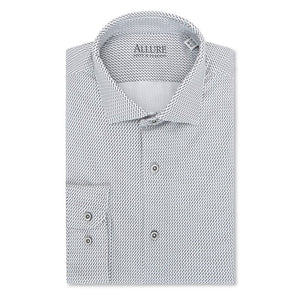 The Allure Shirt - Gray Geoprint