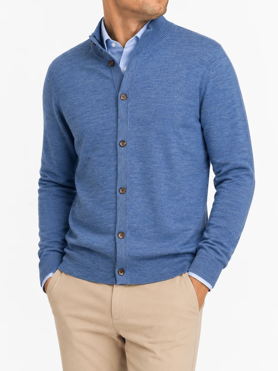 Lakeside Cardigan - Blue Steel Heather