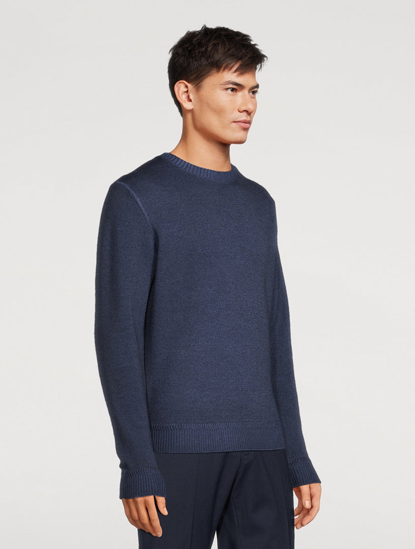 Bertona Crew Sweater - Navy