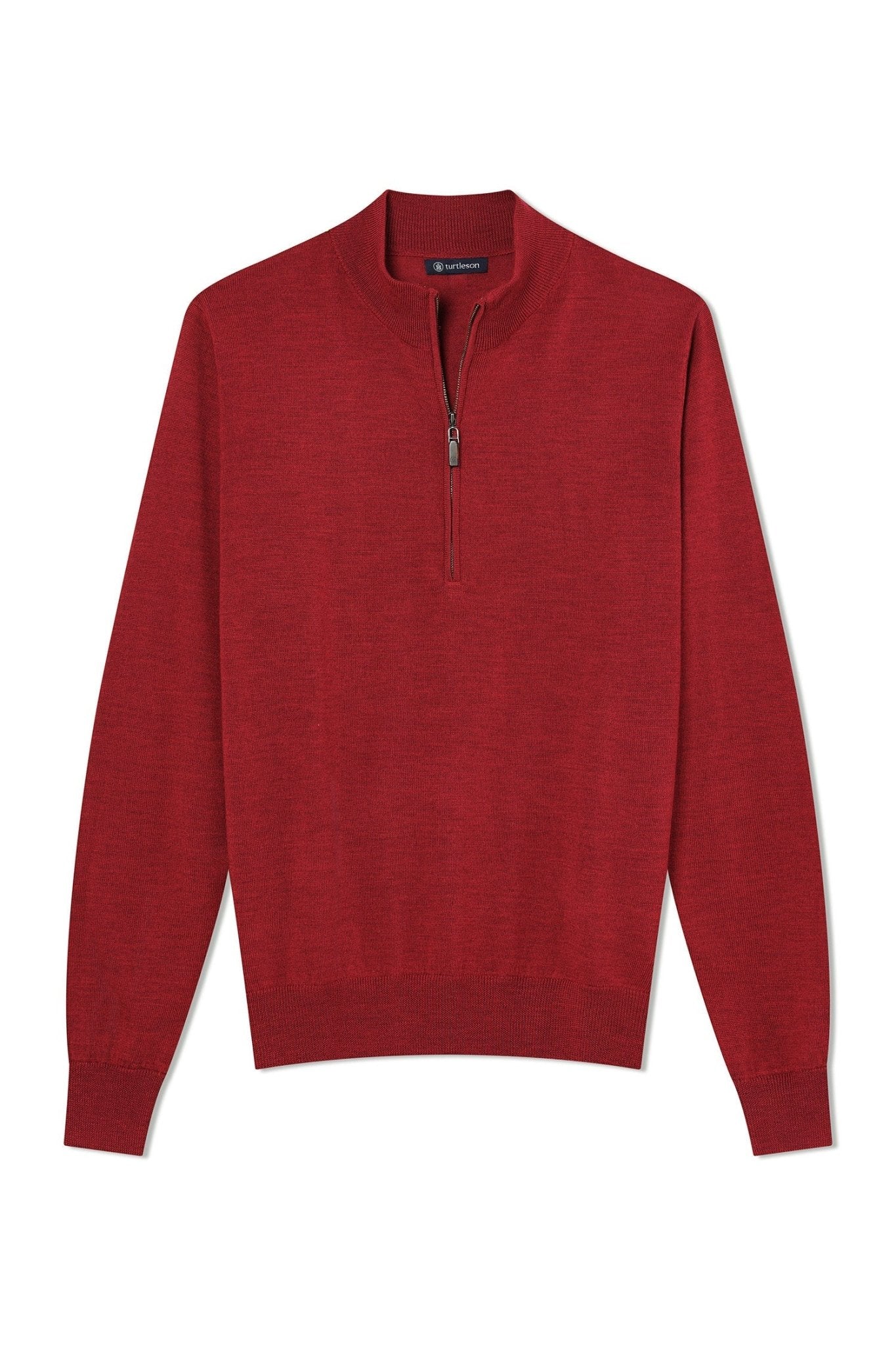 Marshall 1/4 Zip Sweater - Cardinal Heather