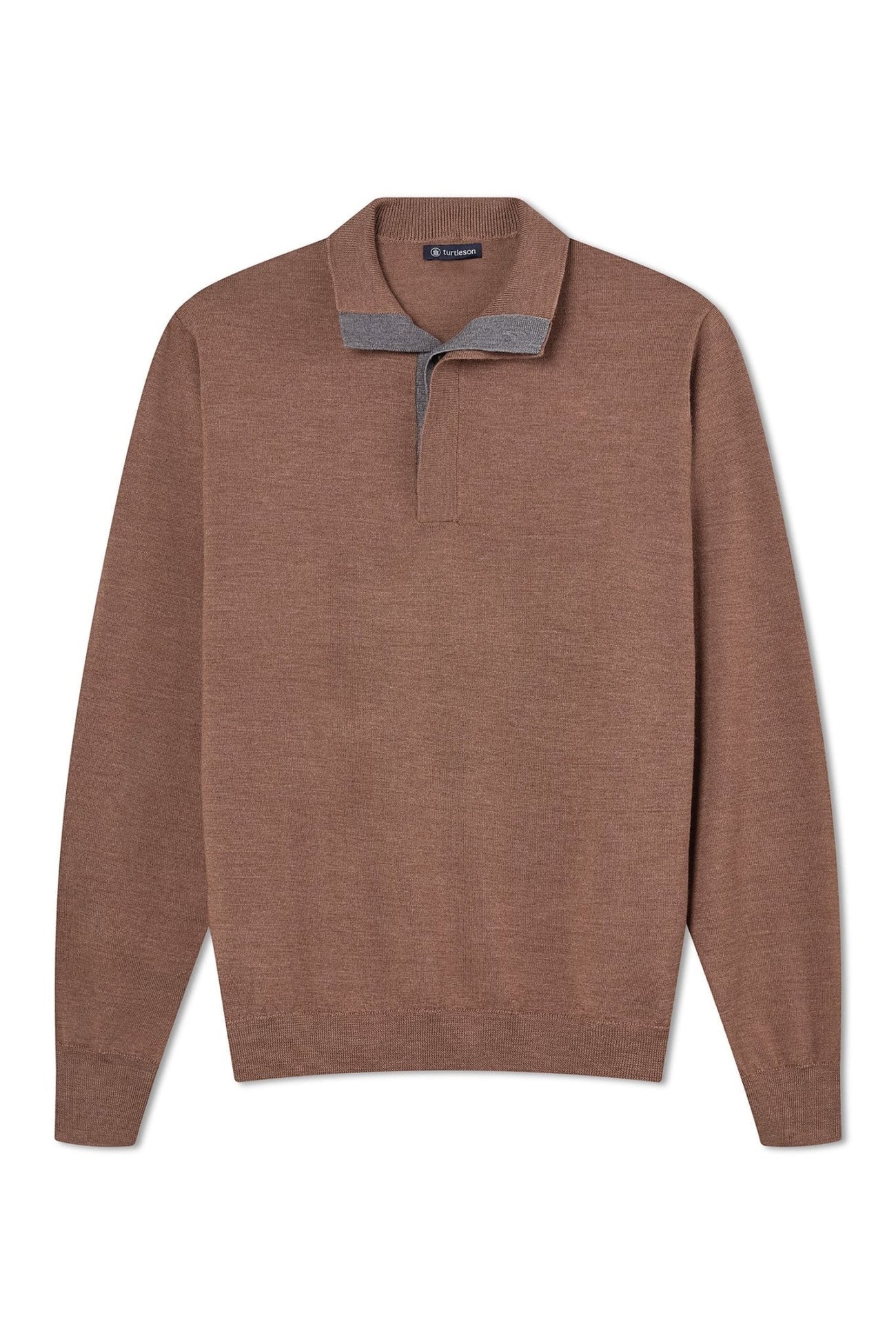 Marshall Quarter Button - Mocha Heather