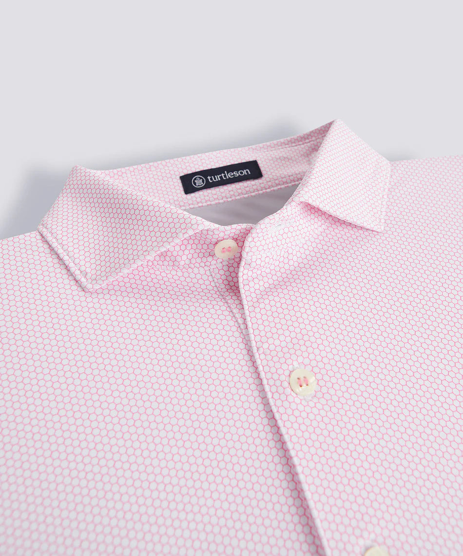 Matteo Performance Polo - Azalea
