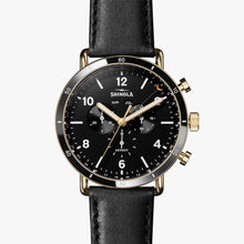 Load image into Gallery viewer, The Canfield Sport 45mm - Black Leather Strap
