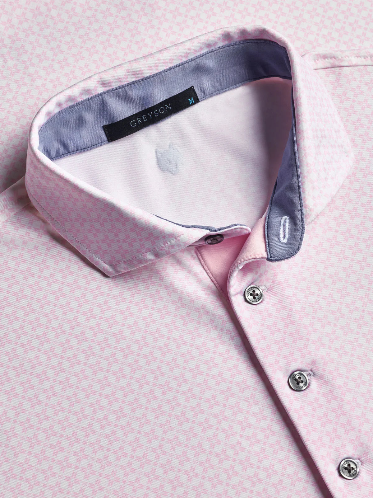 Ghost Thistle Short Sleeve Polo - Pink Sky