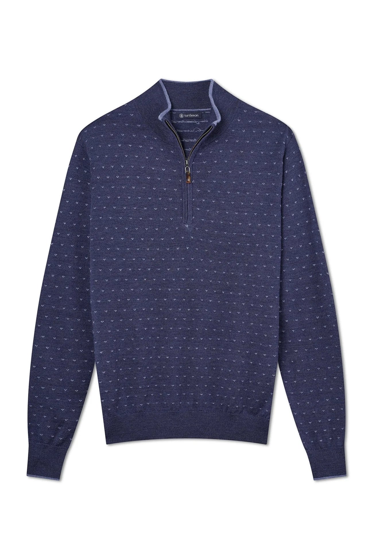 Solo Birdseye Quarter Zip - Academy / Blue Steel