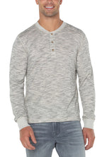 Load image into Gallery viewer, Long Sleeve Henley - Cream Grey
