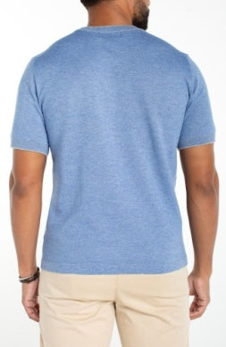 Crewneck Sweater Tee - Blue