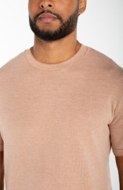 Crewneck Sweater Tee - Clay