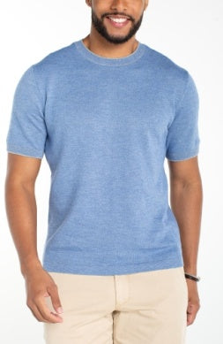 Crewneck Sweater Tee - Blue