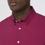 Leeward Dress Shirt - Mulberry Dot