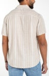 Button Up Shirt - Khaki/White