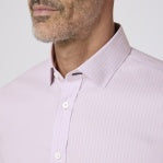 Load image into Gallery viewer, Hilton Dress Shirt - Lavender Chalk Stripe
